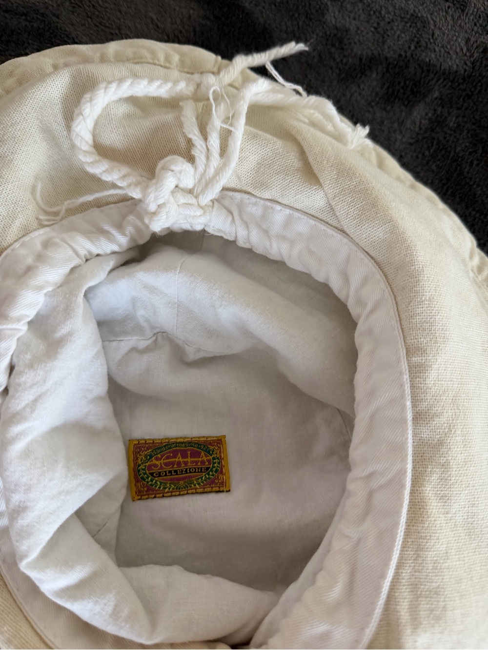 Scala Cream Packable Sun Hat - Picture 3 of 4